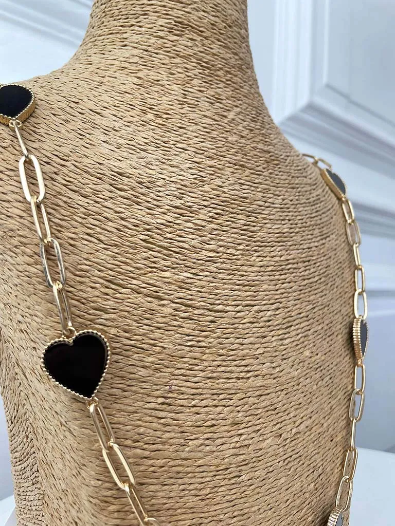 Envy Heart Chain Necklace - Gold