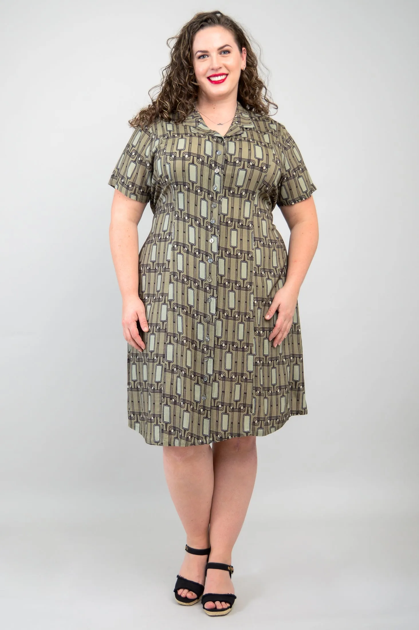 Erica Dress, Voyage, Linen Bamboo- Final Sale