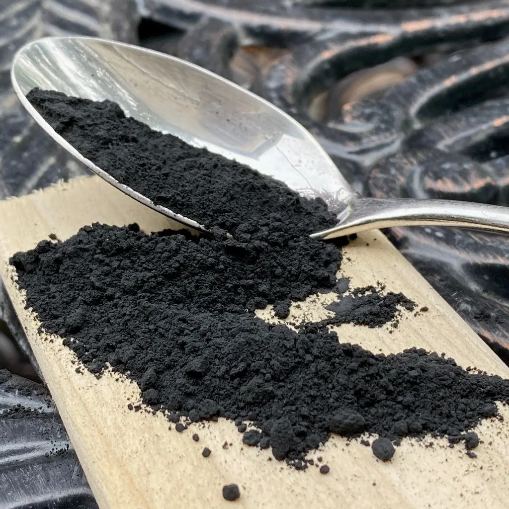 Fine Black Shungite Powder for Gardening & Other Applications