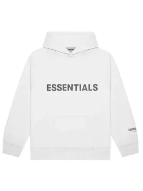 FOG ESSENTIALS 3D Silicon Applique Pullover Hoodie White