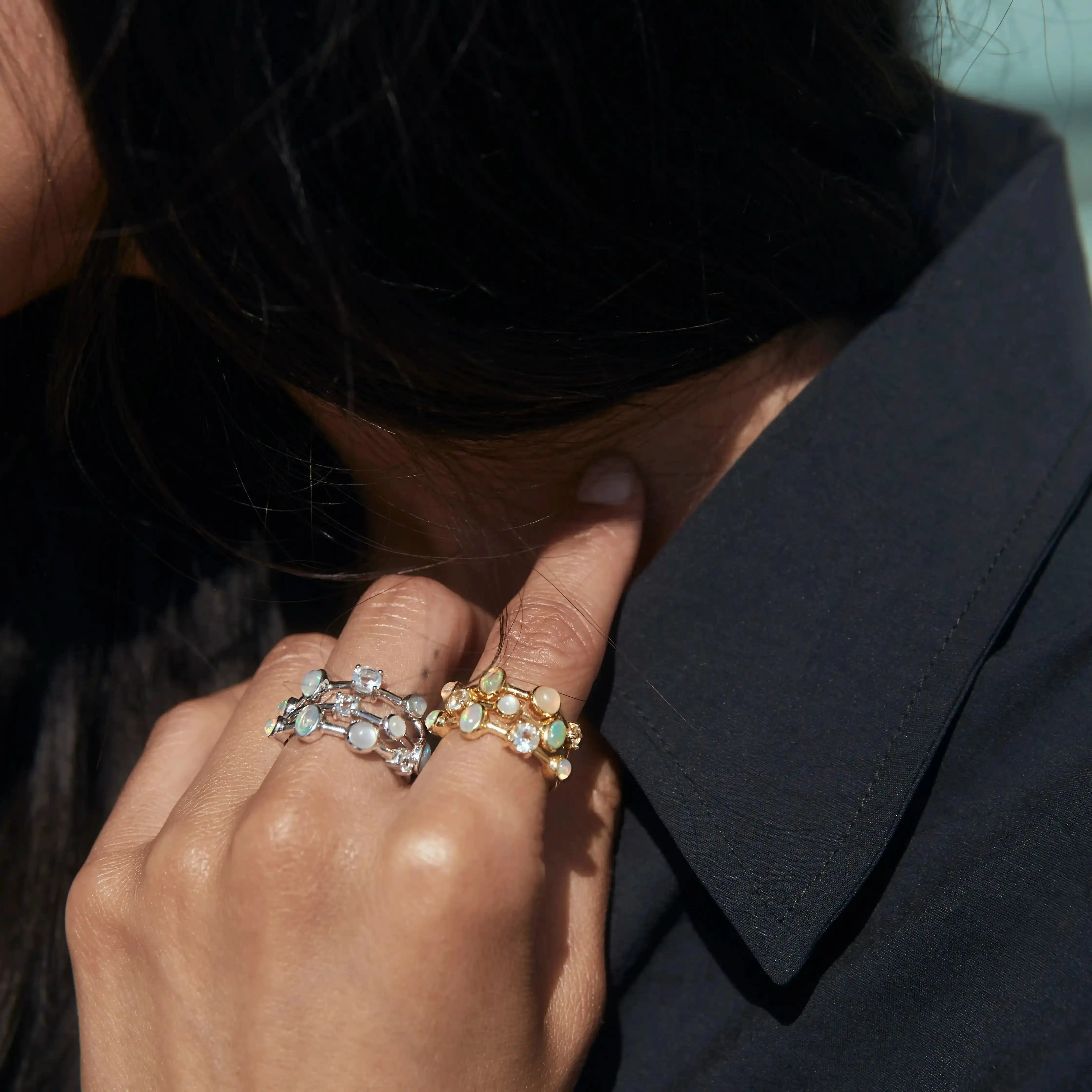 Full Moon Magic Ring Stack