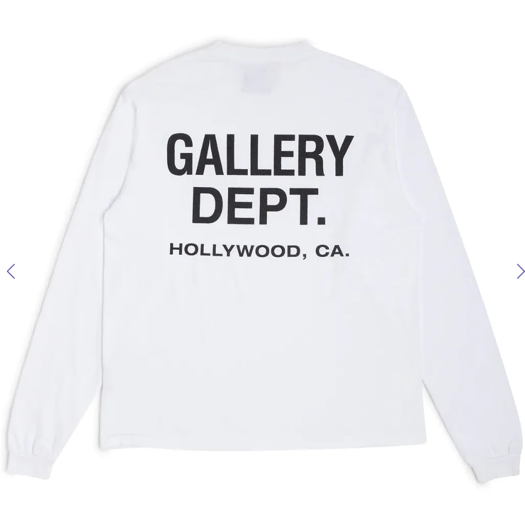 Gallery Dept. Souvenir Long Sleeve T-Shirt White