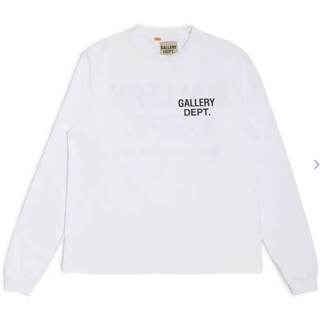 Gallery Dept. Souvenir Long Sleeve T-Shirt White