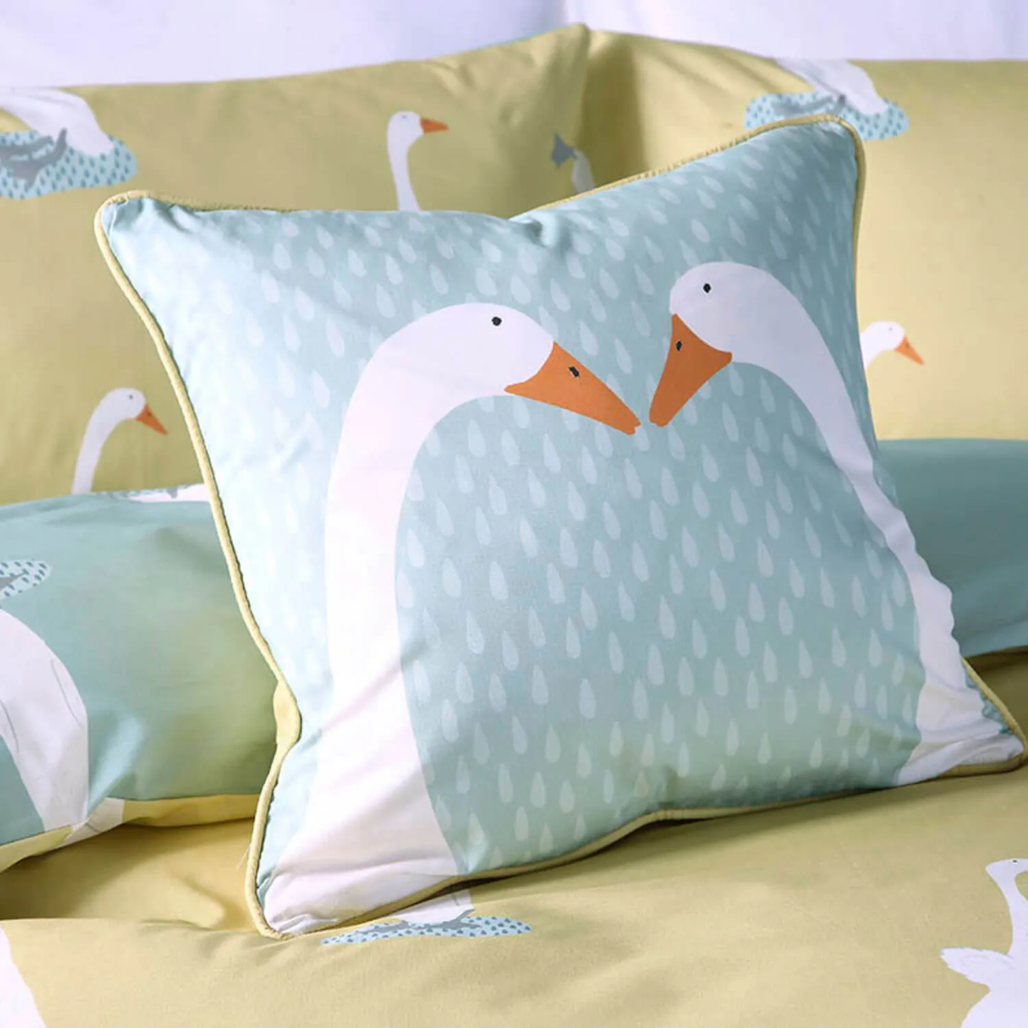 Goose Cushion - Ochre