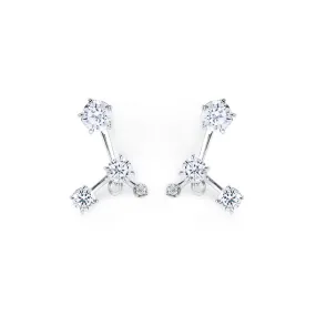 Grand Gems (S) EarringS [White gems]