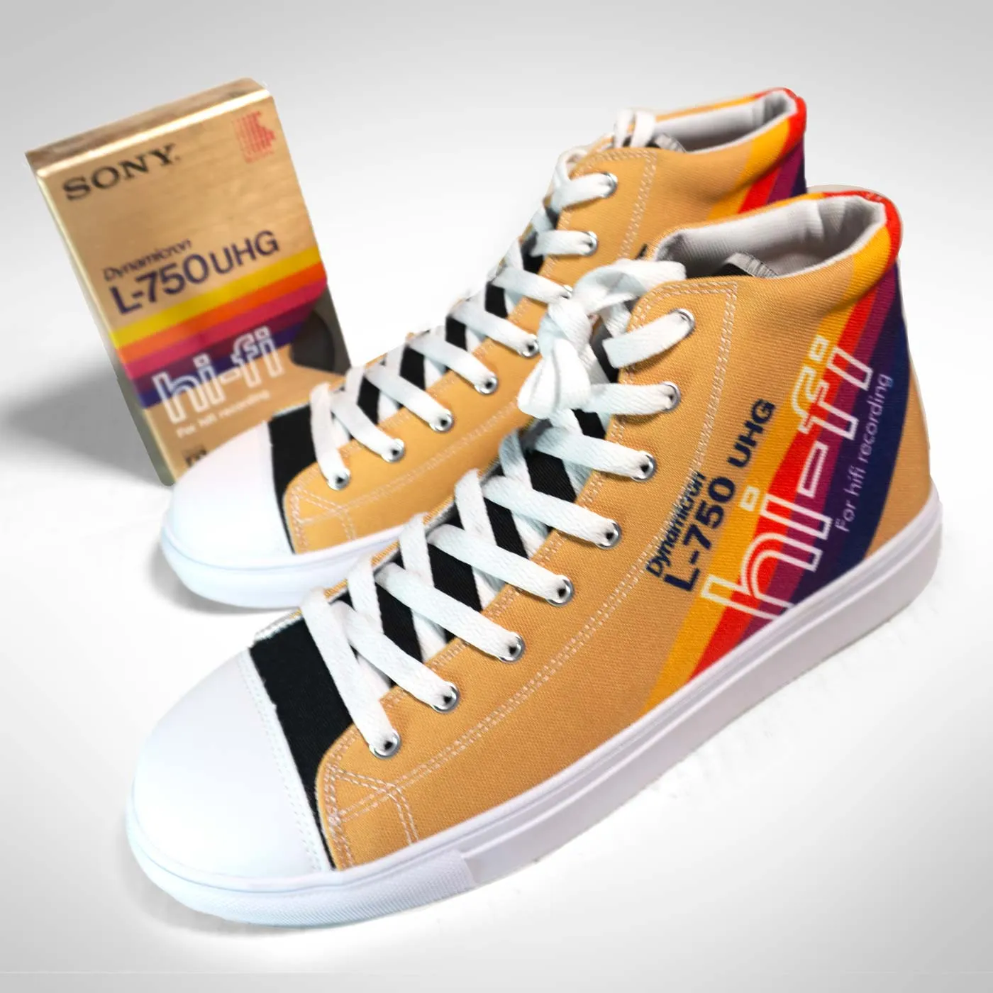 HiFi Betamax Women's Hightop Canvas Shoe