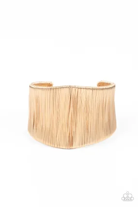 Hot Wired Wonder - Gold Bracelet