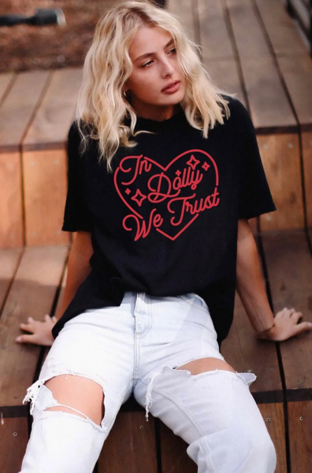 In Dolly We Trust Graphic Tee