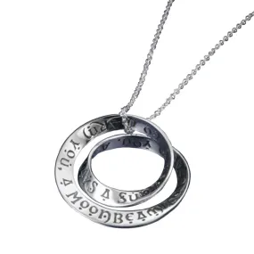 Irish Blessing Double Mobius Necklace