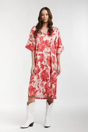 Jones Dress Red Lotus