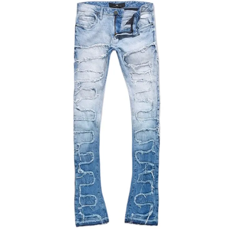 Jordan Craig Martin Stacked Python Denim (Sky Blue) JTF1130