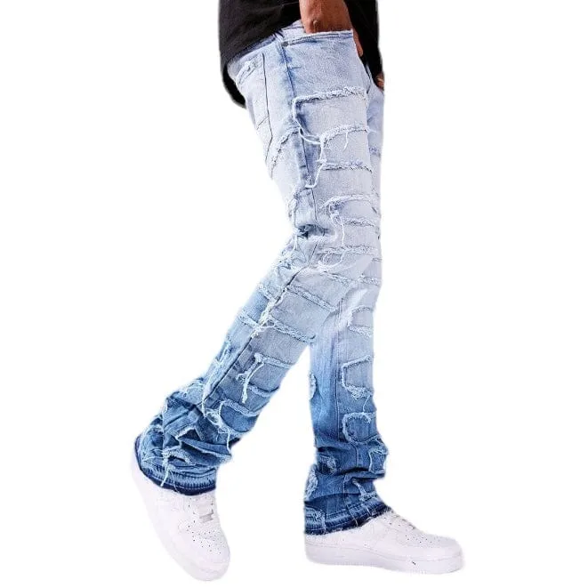 Jordan Craig Martin Stacked Python Denim (Sky Blue) JTF1130