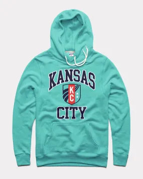 KC Current Shield Teal Hoodie