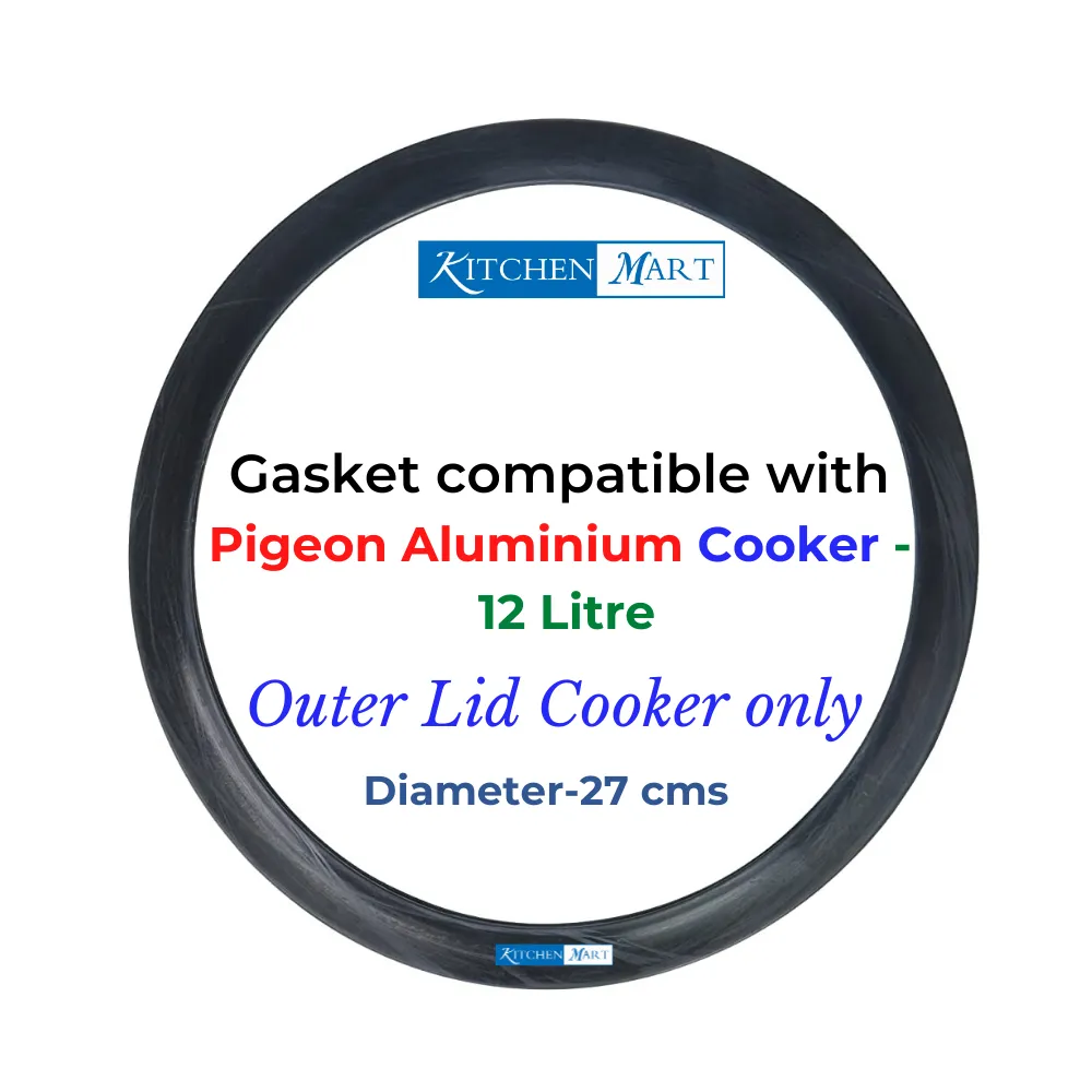 Kitchen Mart Gasket compatible with Pigeon Aluminium Pressure cooker (Outer Lid)