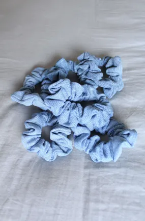 Light Blue Vintage Denim Scrunchie