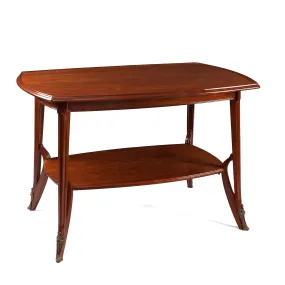 Louis Majorelle Mahogany Two-Tiered Center Table