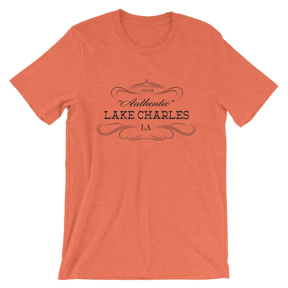 Louisiana - Lake Charles LA - Short-Sleeve Unisex T-Shirt - "Authentic"