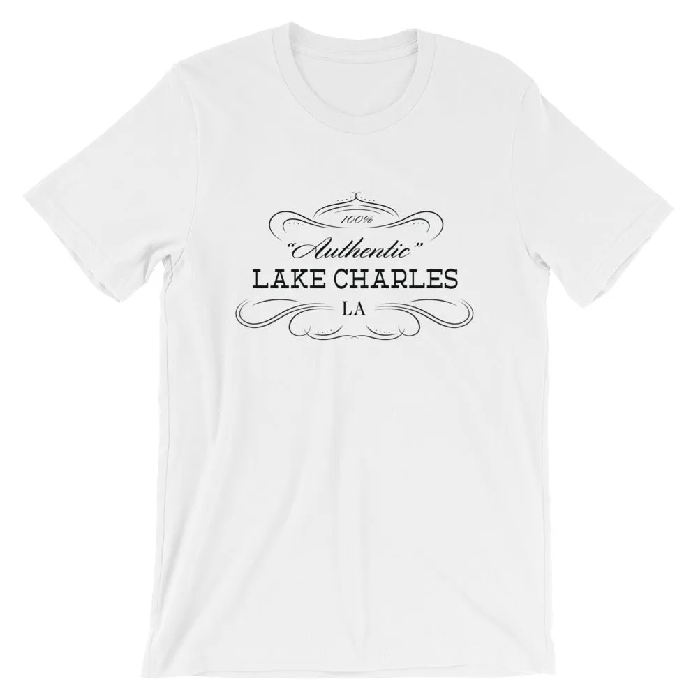 Louisiana - Lake Charles LA - Short-Sleeve Unisex T-Shirt - "Authentic"