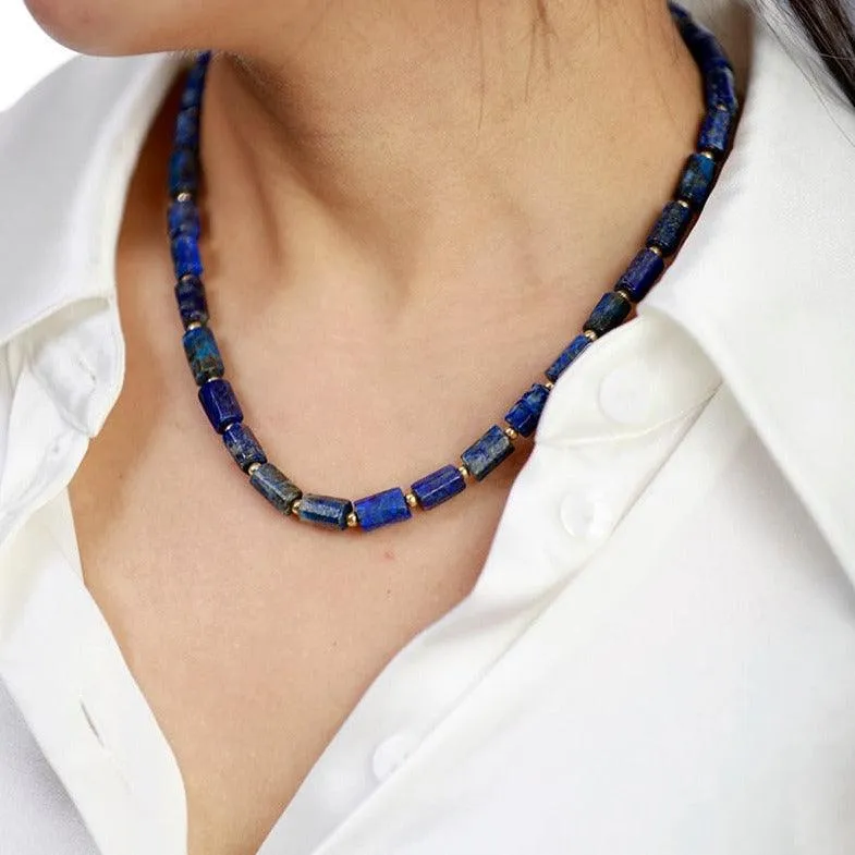 Maranirra Lapis Lazuli Choker Necklace