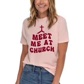 Meet Me At Church Cross T-Shirt