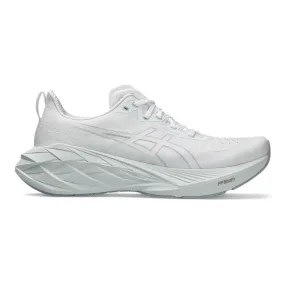 Men's ASICS Novablast 4, White/Pale Mint, 11 D Medium