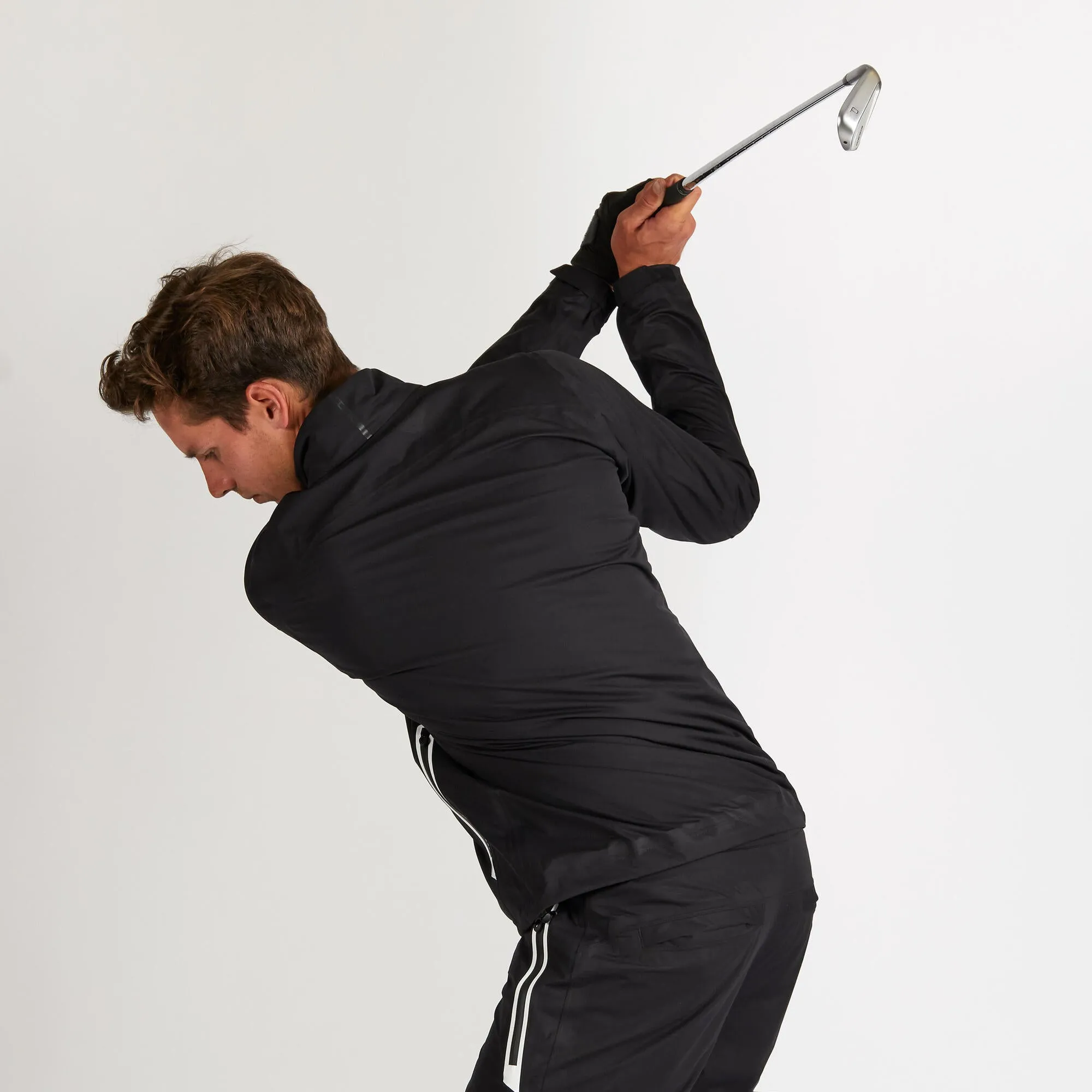 Men's golf waterproof rain jacket - RW500 navy blue