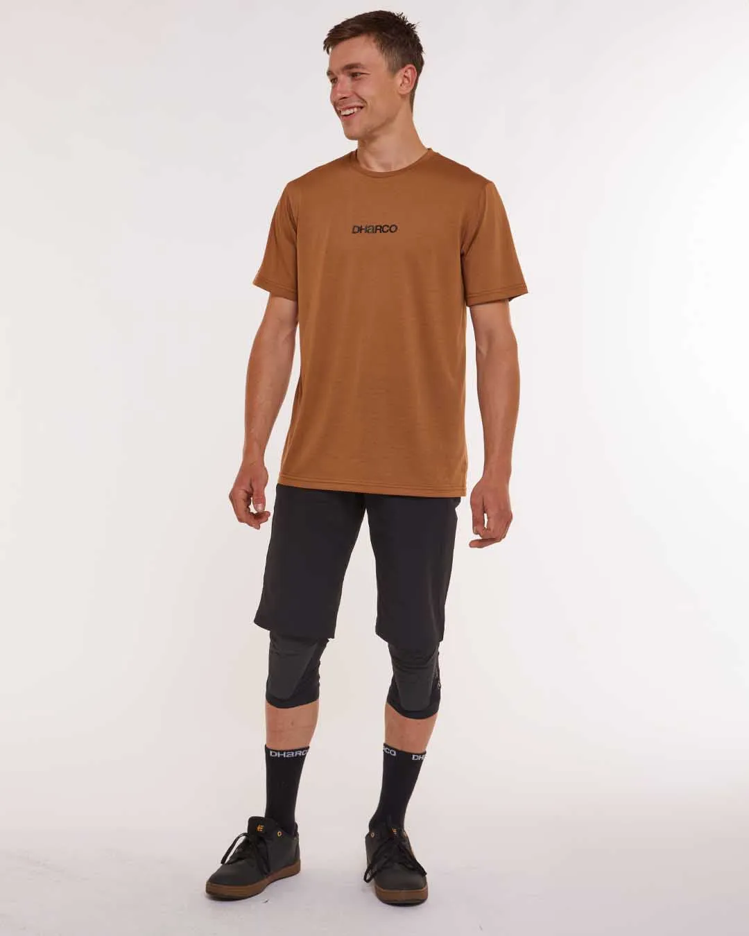 Mens Short Sleeve Tech Tee | Caramel