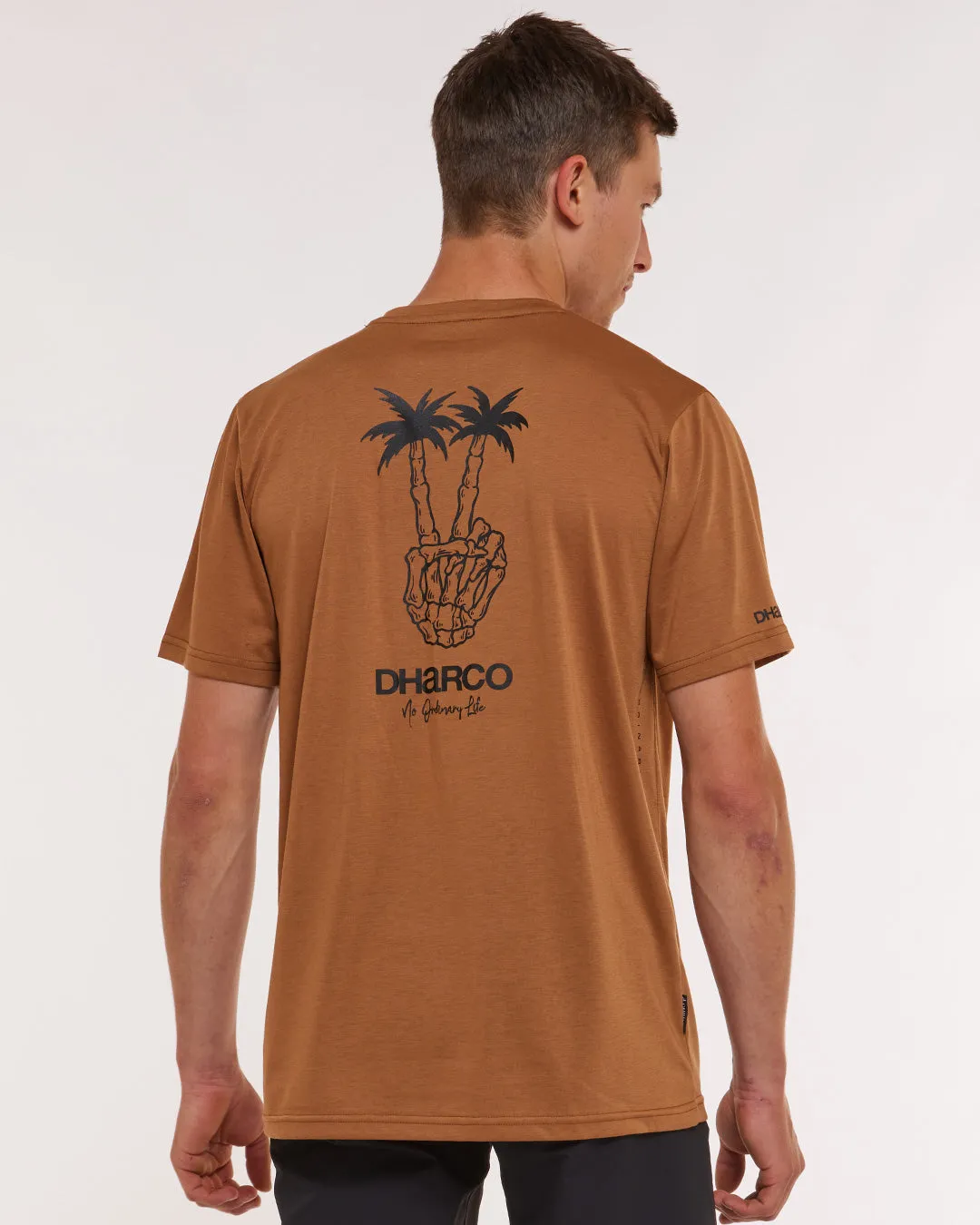 Mens Short Sleeve Tech Tee | Caramel