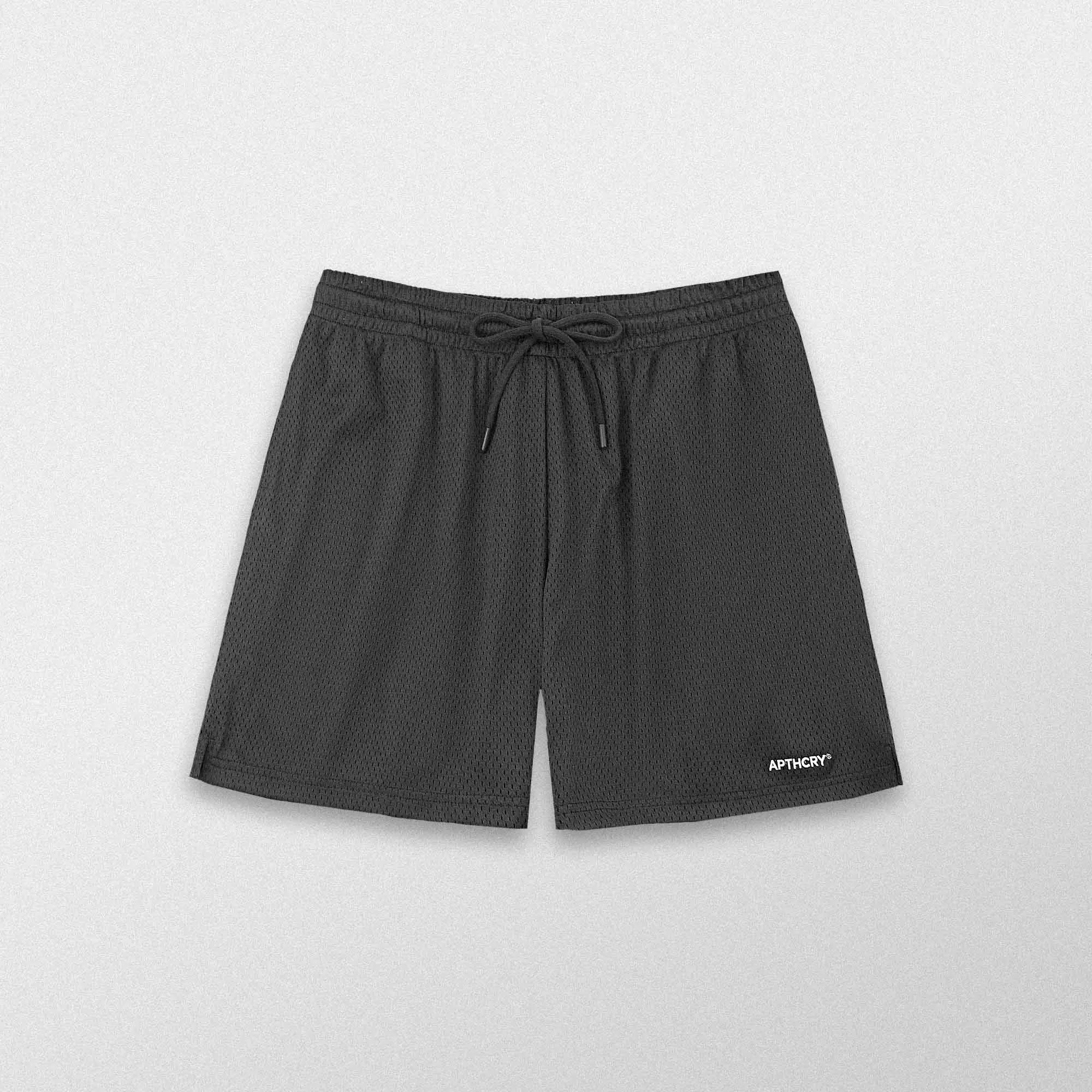 Micro Logo Mesh Short - Black