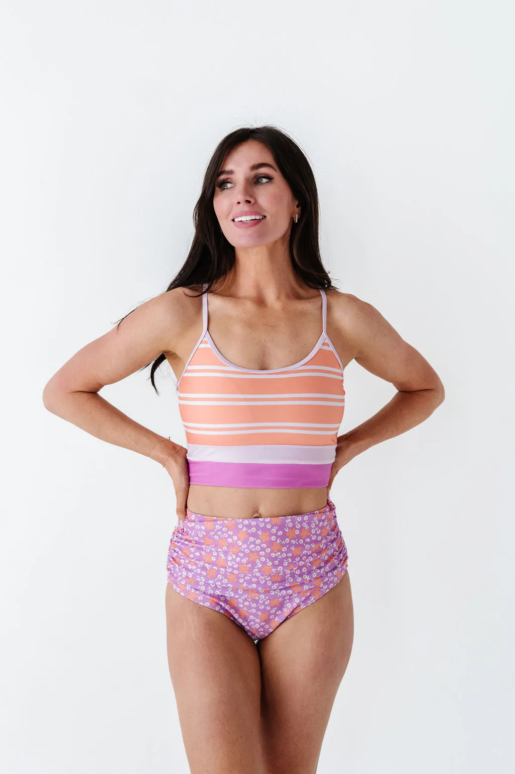 Mid Rise Bottoms in Daisy Sunrise