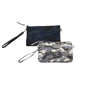 Mini Luxe Clutch Bundle: Dark Blue Camo & Grey Camo