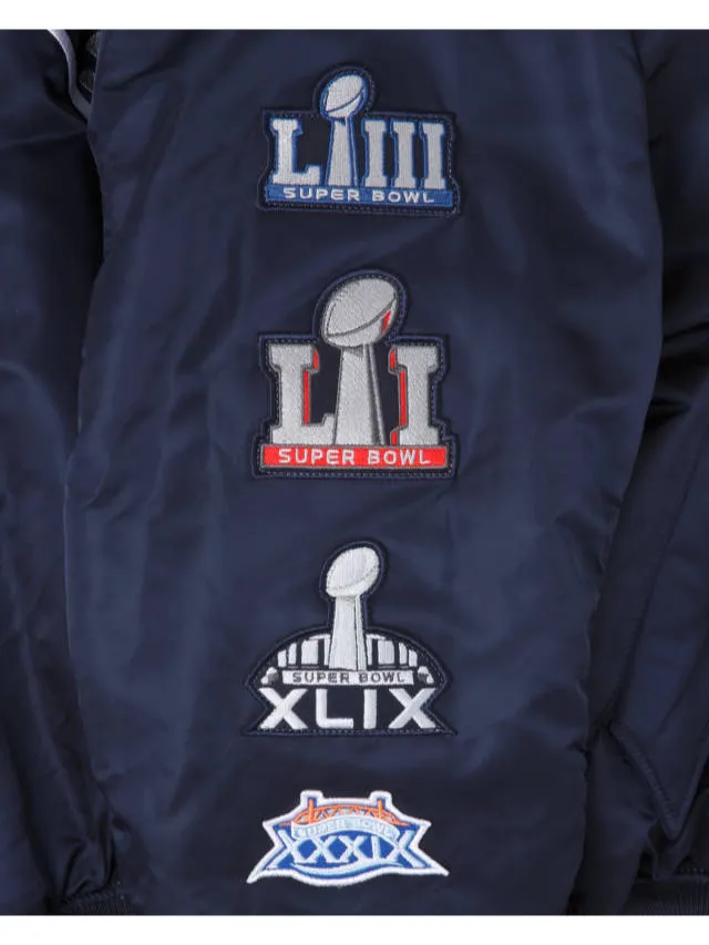 NEW ENGLAND PATRIOTS X ALPHA X NEW ERA MA-1 BOMBER JACKET