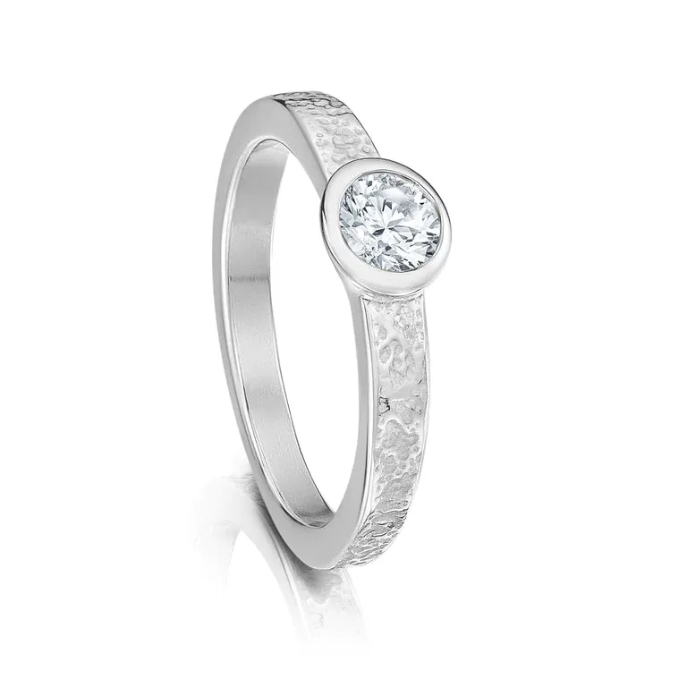 NEW Matrix Zirconia Sterling Silver Ring (CZ-SR0215)