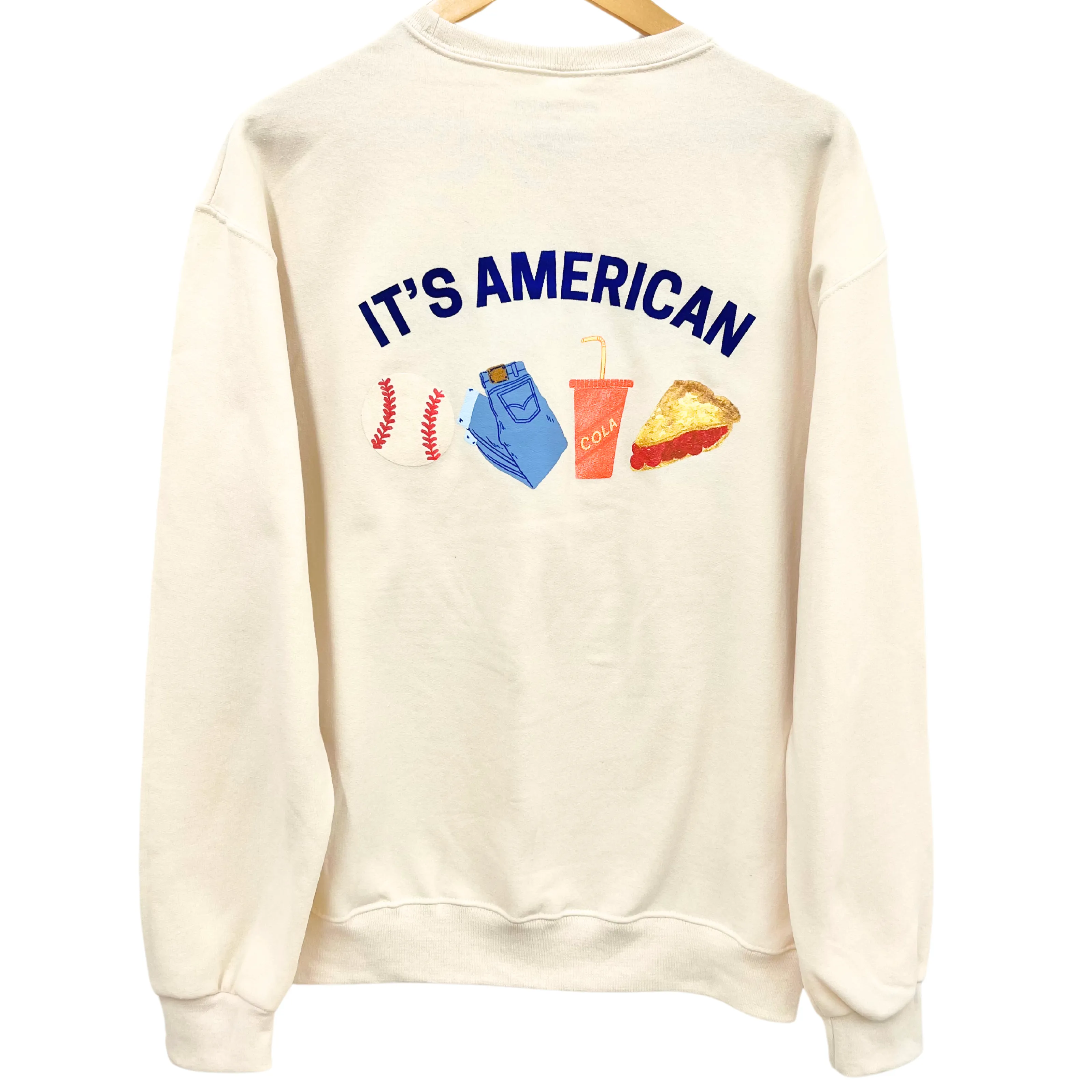 *NEW* PIMPINJOY All-American Favorites Unisex Pullover - Cream