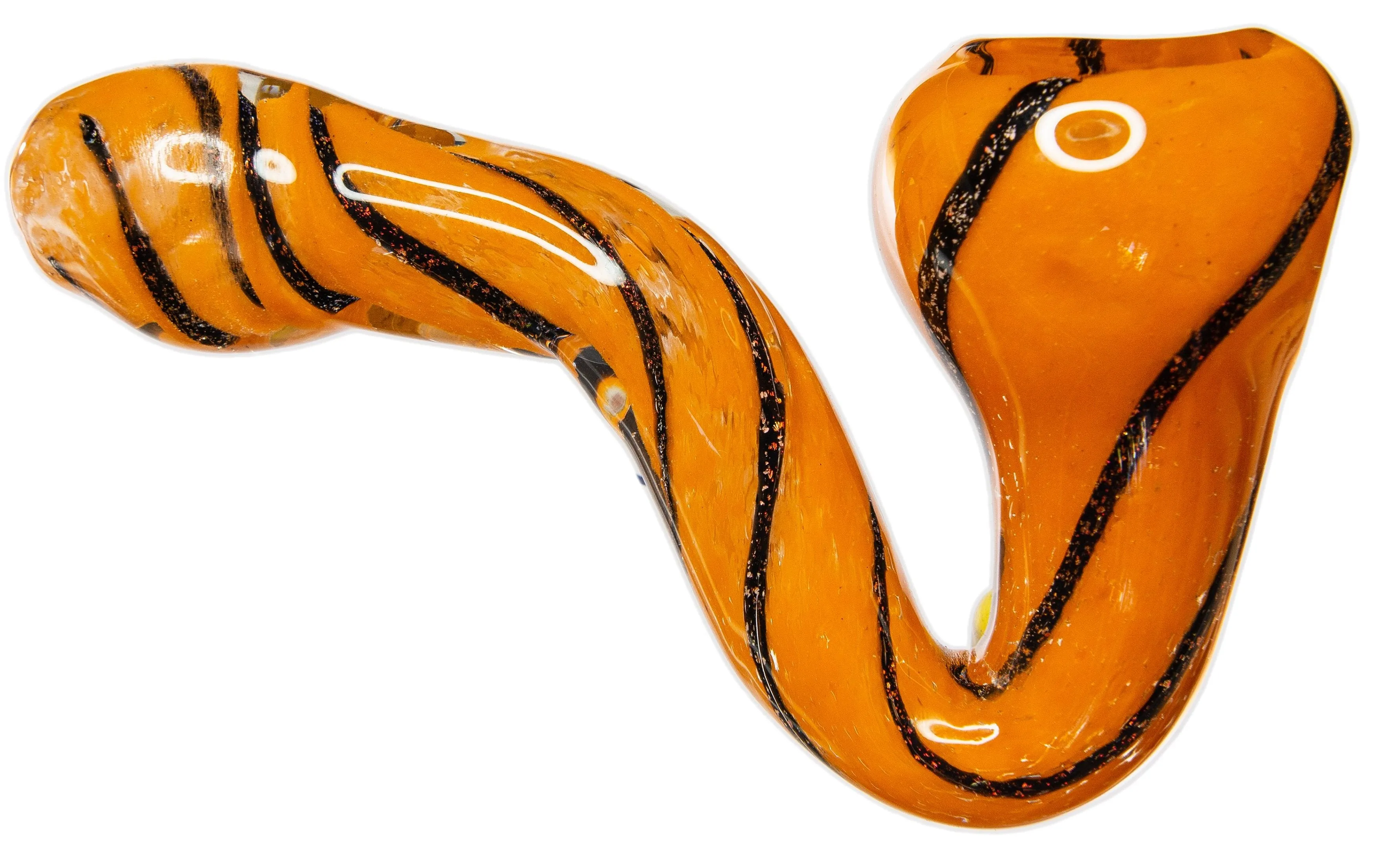 Orange Tiger Sherlock Hand Pipe