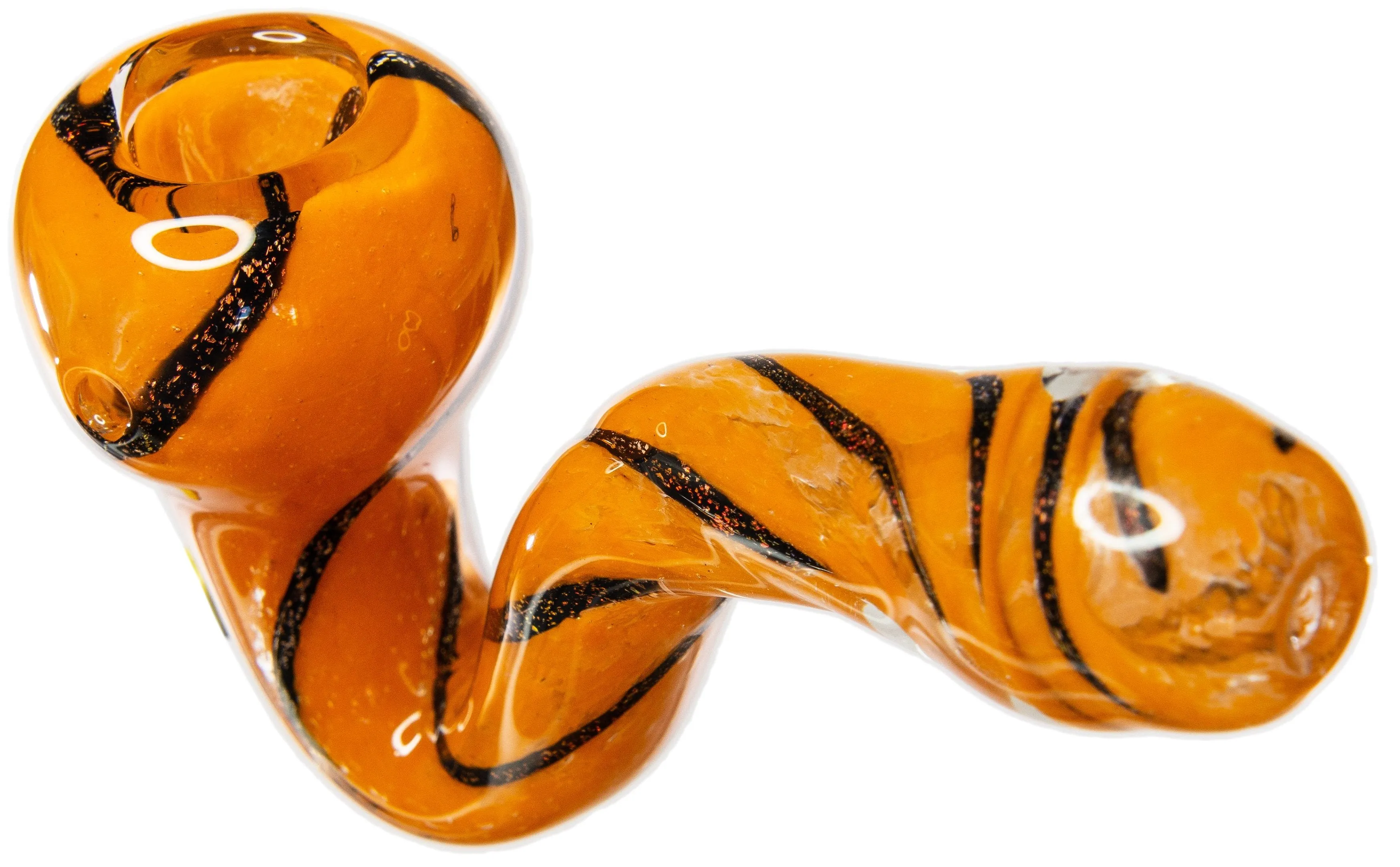 Orange Tiger Sherlock Hand Pipe