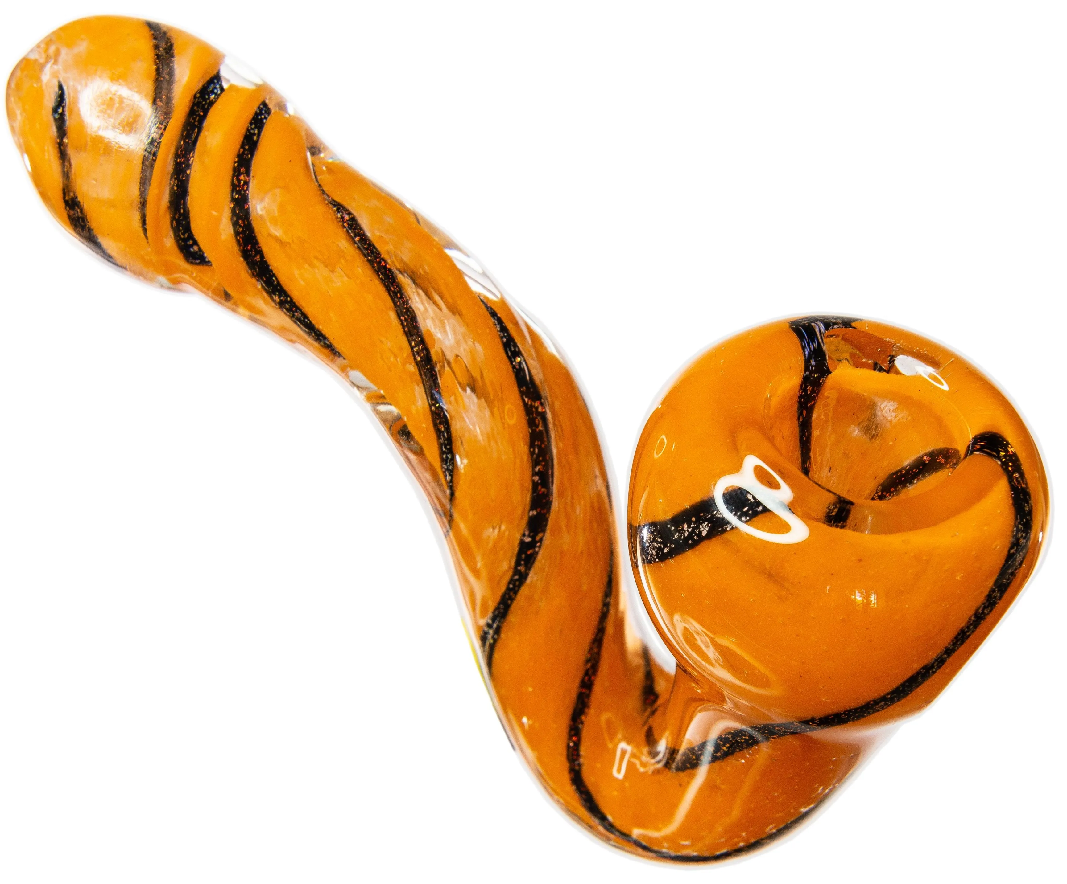 Orange Tiger Sherlock Hand Pipe