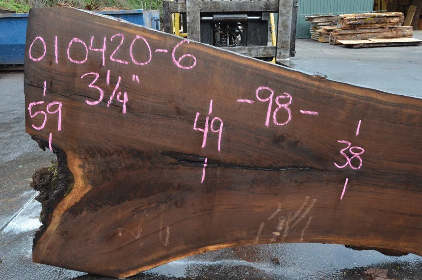 Oregon Black Walnut Slab 010420-06