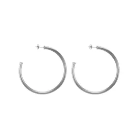 Petite Everybody's Favorite Hoop in silver by Sheila Fajl