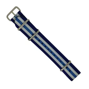 Premium Nato Strap in Regimental Blue