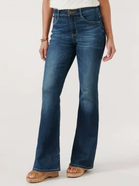 "ab"solution High Rise Flare Jeans In Indigo