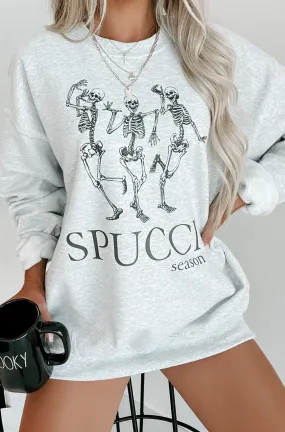 "Spucci Season" Graphic Crewneck (Ash) - Print On Demand