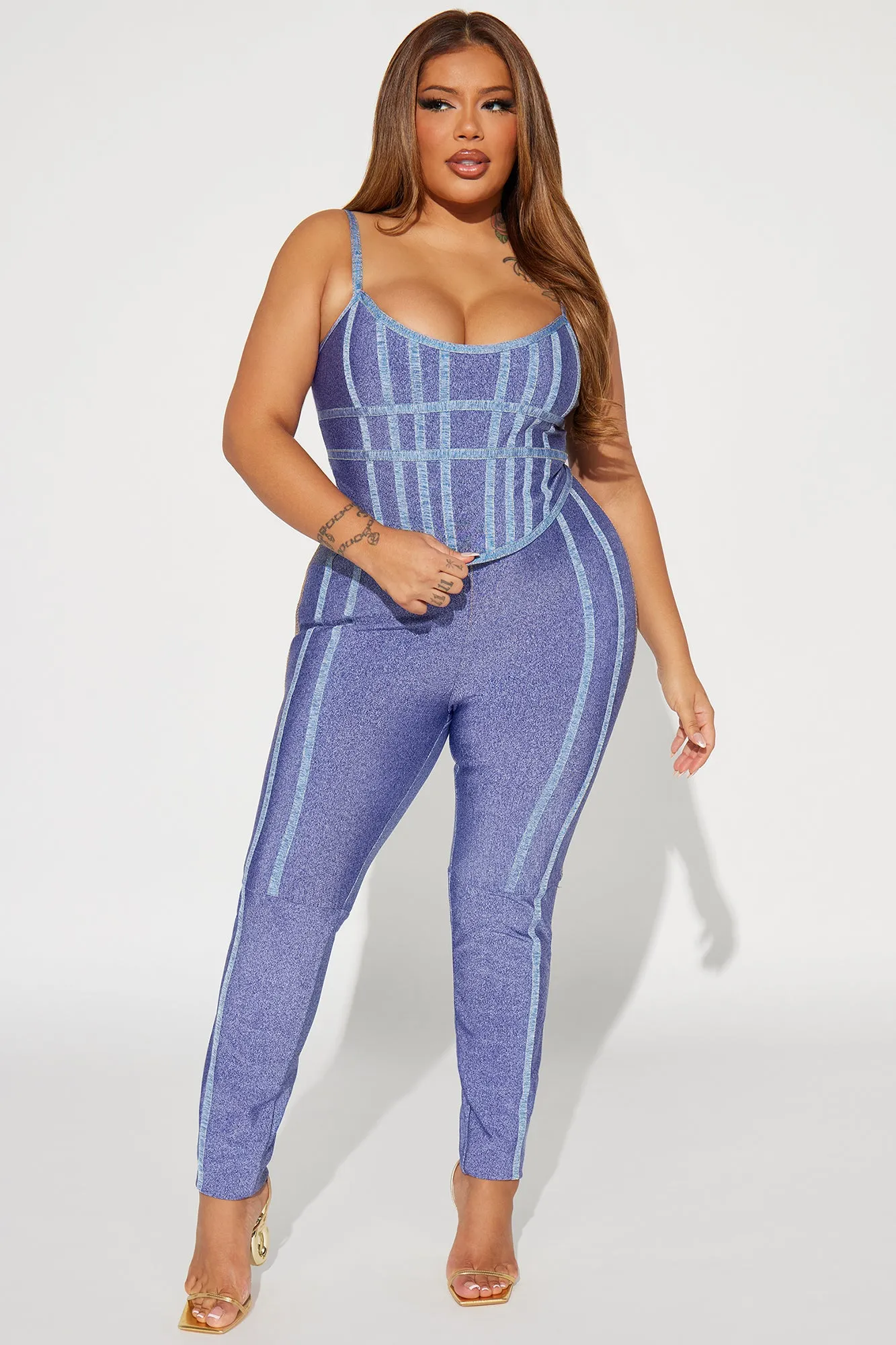 Rio Night Bandage Legging Set - Blue