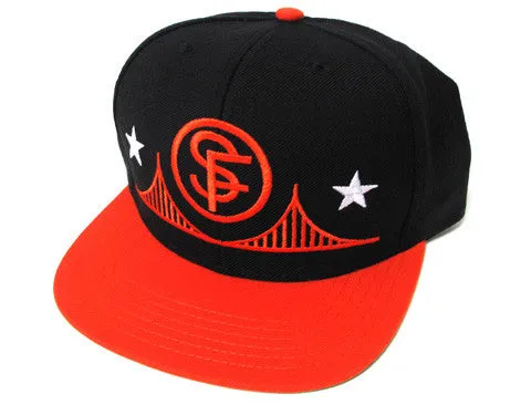 SFCA Circle SF Snapback Cap Black/Orange