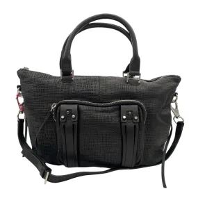 SHE   LO Webbed Satchel- Black New w/Tags