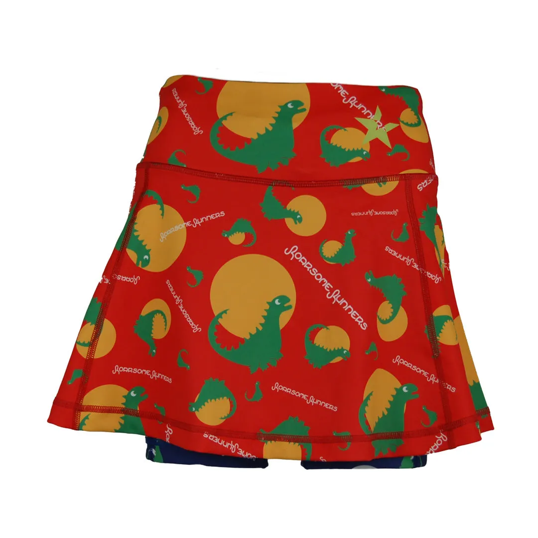 Skort | Be Roarsome Red