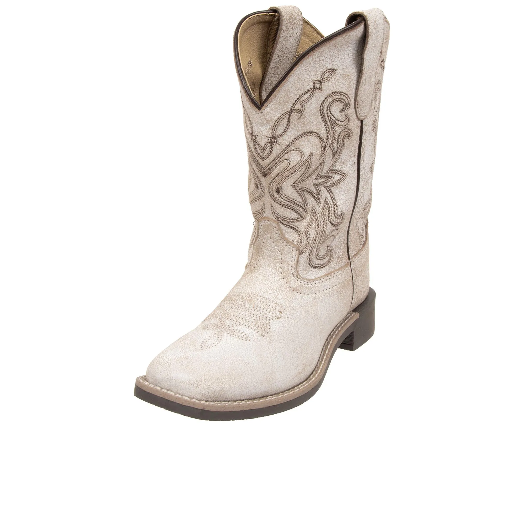 Smoky Mountain Boots Childrens Western White Grey