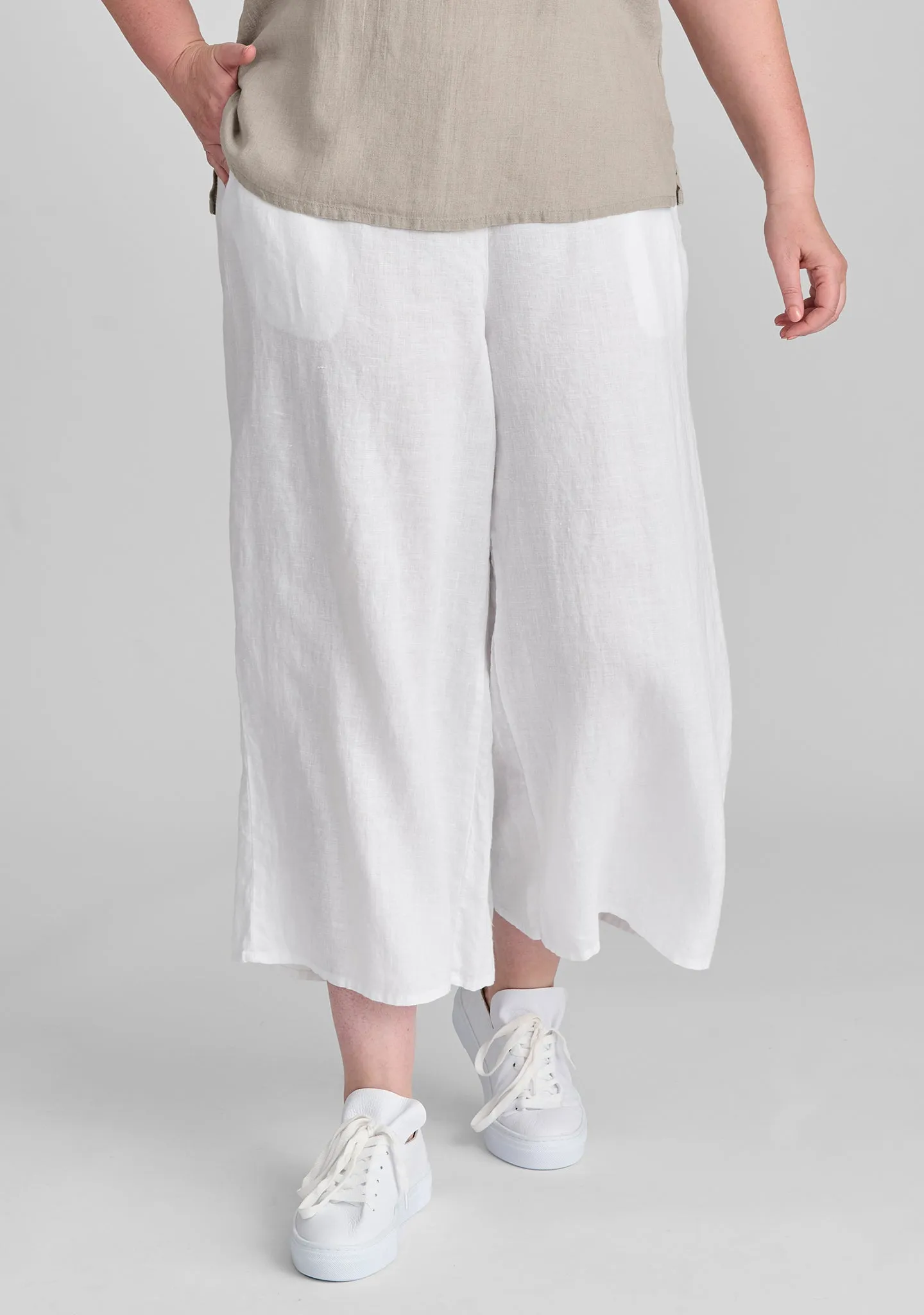 Sociable Flood - Wide Leg Linen Pants