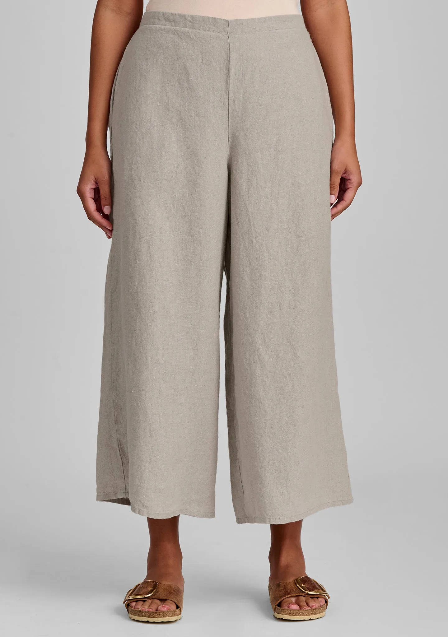 Sociable Flood - Wide Leg Linen Pants