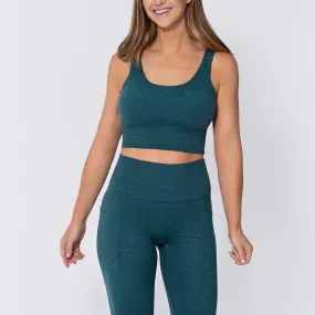 SoftLuxe Crop Top - Deep Teal (Final Sale)